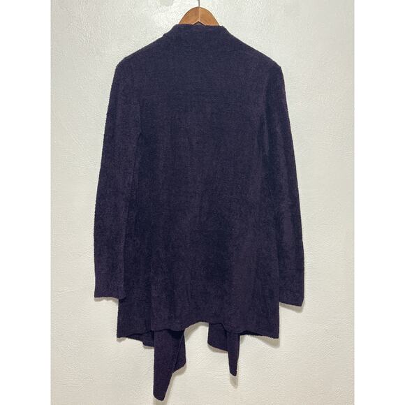 Barefoot Dreams Bamboo Chic Lite Waterfall Open Cardigan S/M Purple Ultra Soft - Picture 5 of 12